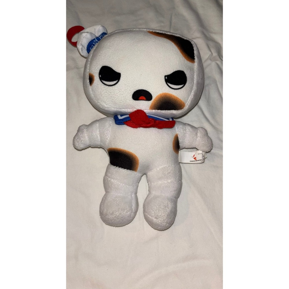 Toy Factory Ghostbusters Stay Puft Marshmallow Man Toasted Burnt Plush Toy White
